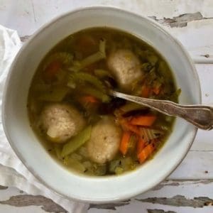 Matzo ball soup