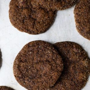CHewy Chocolate Gingerbread cookies