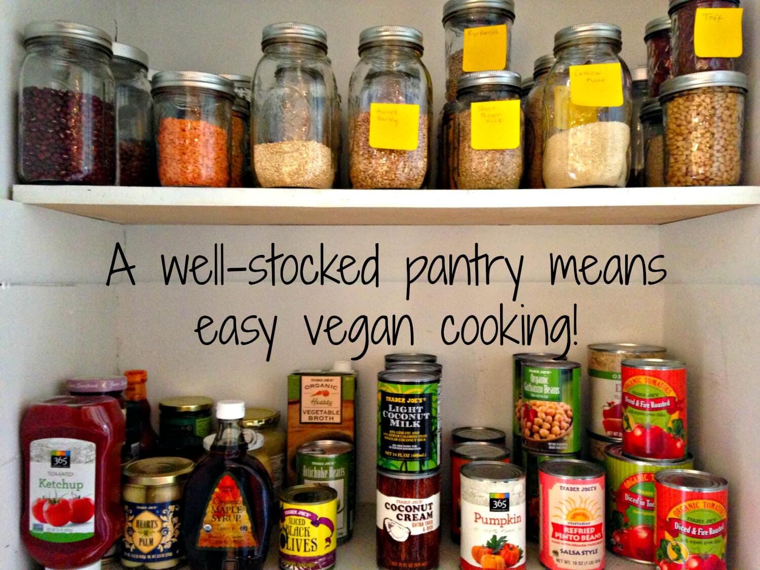 stocking a vegan pantry