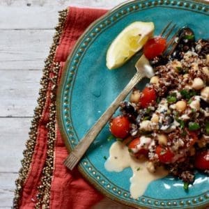 Mediterranean Couscous-quinoa salad