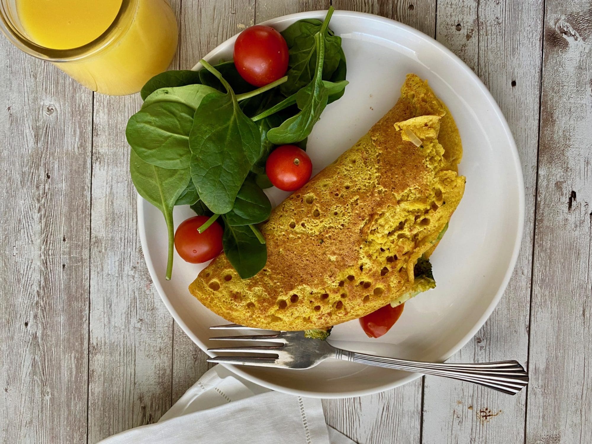 Easy JUST Egg Omelette - The Cheeky Chickpea